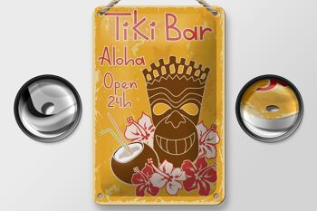 Plaque en étain 12x18cm, décoration Tiki Bar Aloha Hawaii 2