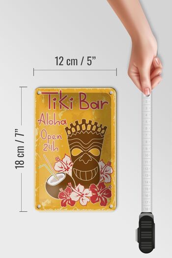 Plaque en étain 12x18cm, décoration Tiki Bar Aloha Hawaii 5
