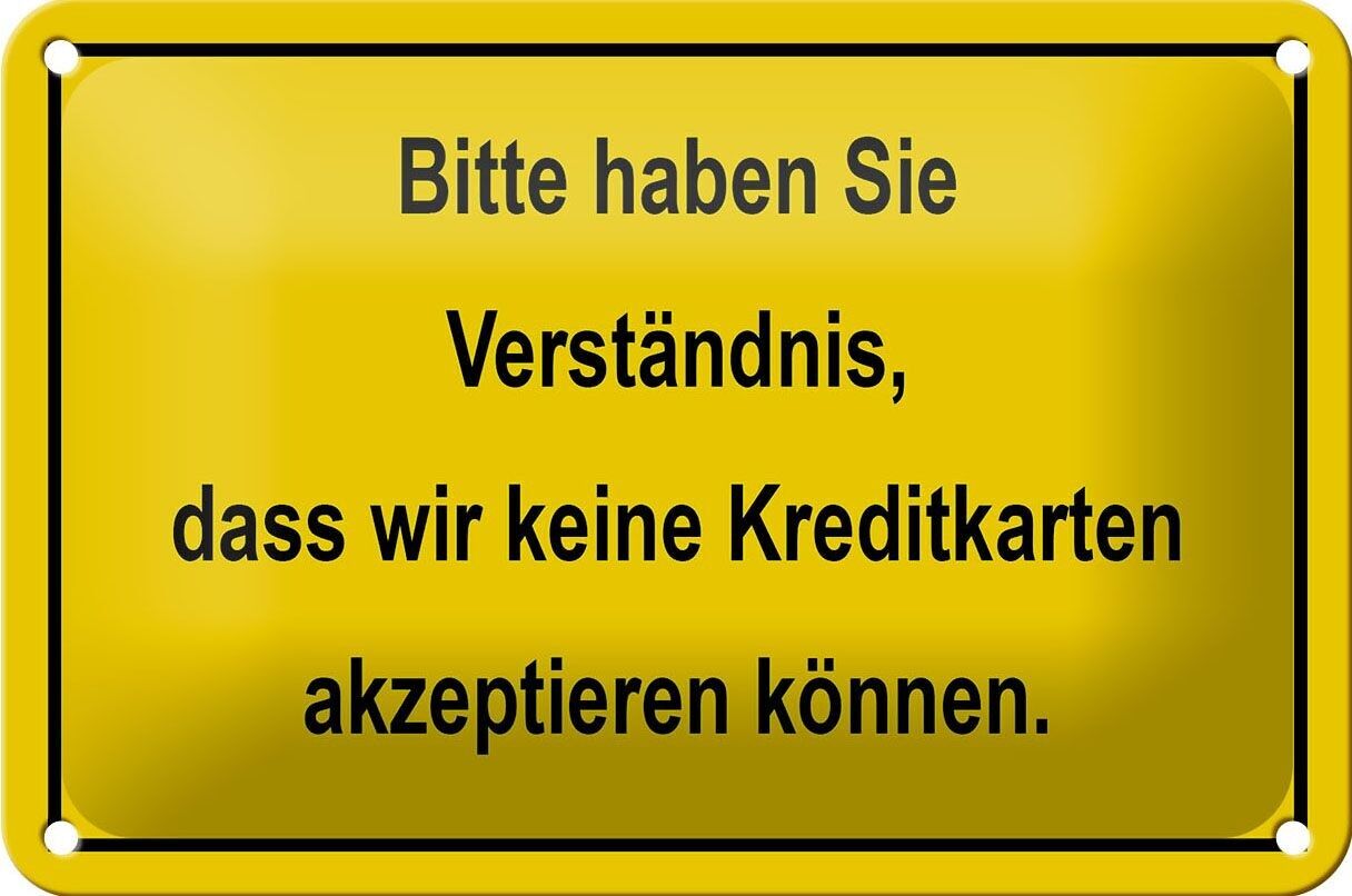 Targa in metallo nota 18x12 cm Si prega di comprendere la decorazione