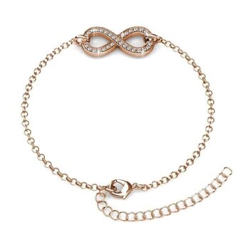 Bracelet Infinity Eight - Or Rosé et Cristal I MYC-Paris.com 3