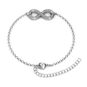 Bracelet Infinity Eight - Argenté et Cristal I MYC-Paris.com 3