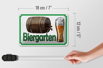 Avis de signe en étain 18x12cm, décoration de brasserie de bière de jardin de bière 5