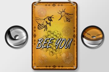 Signe en étain note 12x18cm, décoration pour l'apiculture, abeille, miel 2
