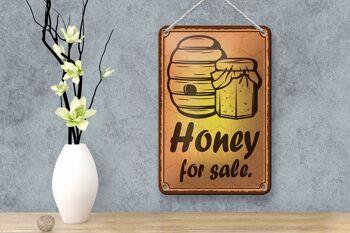 Panneau en étain 12x18cm, décoration de vente de miel à vendre 4