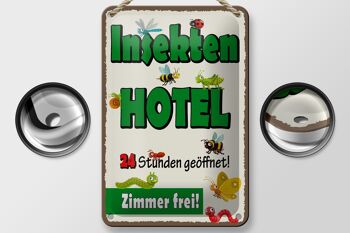 Signe en étain note 12x18cm, décoration gratuite de chambre d'hôtel d'insecte 2