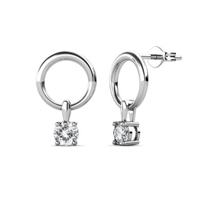 Octavia Earrings - Silver and Crystal I MYC-Paris.com