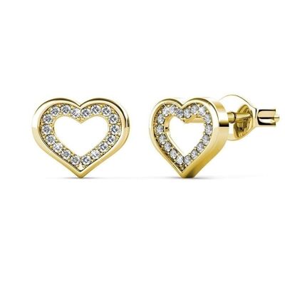 Zeal earrings - Gold and Crystal I MYC-Paris.com
