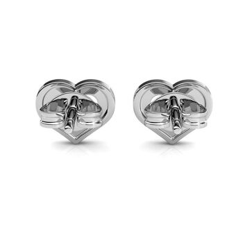 Boucles d'oreilles Zeal - Argenté et Cristal I MYC-Paris.com 4