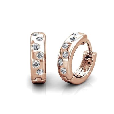 Joy Earrings - Rose Gold and Crystal I MYC-Paris.com