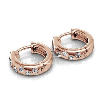 Boucles d'oreilles Joy - Or Rosé et Cristal I MYC-Paris.com 6