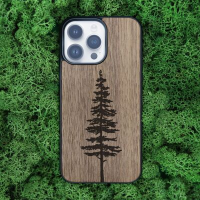 iPhone Hülle aus Holz – Tannenbaum