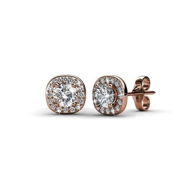 Pendientes Cushy - Oro rosa y cristal I MYC-Paris.com