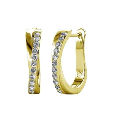 Criss Earrings - Gold and Crystal I MYC-Paris.com