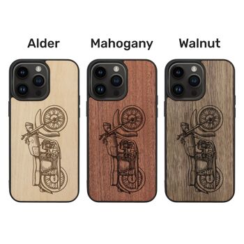 Coque iPhone en bois – Moto 3