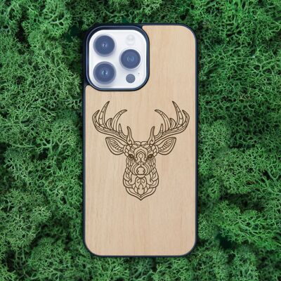 Custodia per iPhone in legno – Cervo