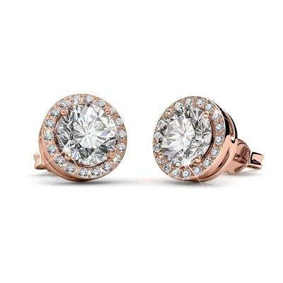 Sophia Earrings - Rose Gold and Crystal I MYC-Paris.com