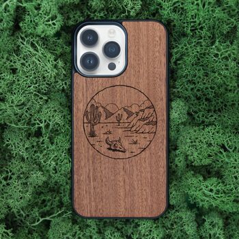 Coque iPhone en bois – Far West 2