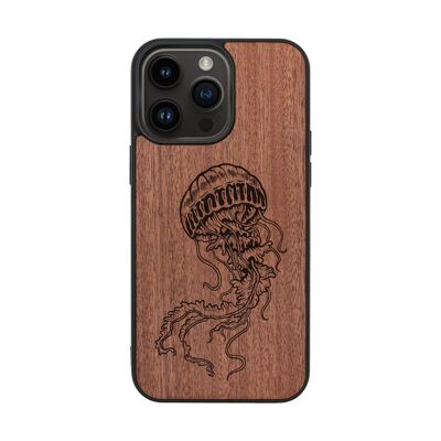 Wooden iPhone Case – Jellyfish