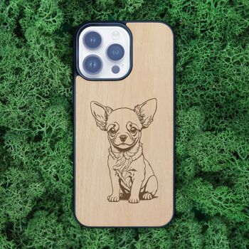 Coque iPhone en bois – Chihuahuat 2