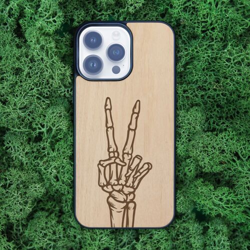 Wooden iPhone Case – Skeleton Hand