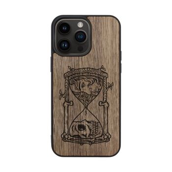 Coque iPhone en bois – Sablier 1