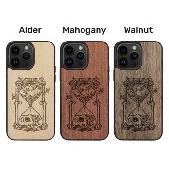 Coque iPhone en bois – Sablier 3