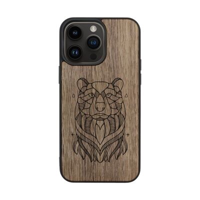 Funda de madera para iPhone – Oso