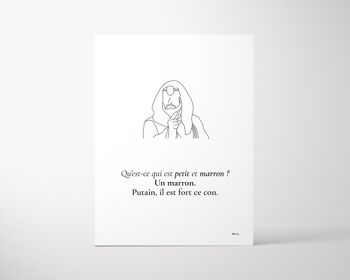 Affiche citation Kaamelott "Un marron" 1