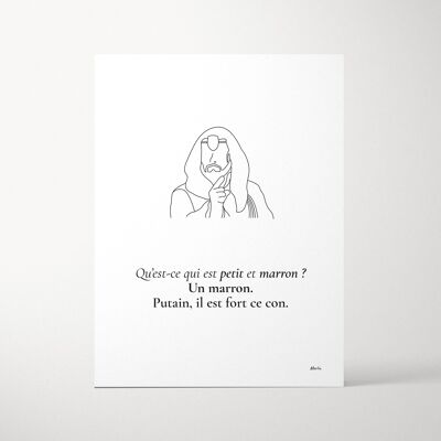 Affiche citazione Kaamelott "Un marron"