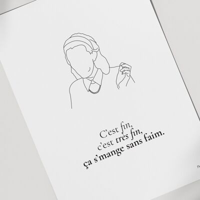 Zitatplakat „Pater Noël est une ordure“ (Das ist vorbei)