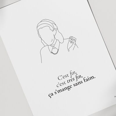 Affiche citation Le Père Noël est une ordure "C'est fin"