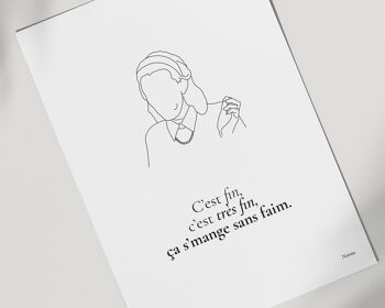 Affiche citation Le Père Noël est une ordure "C'est fin" 1