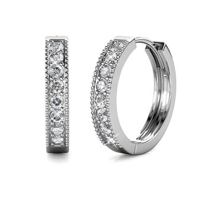 Eclat earrings - Silver and Crystal I MYC-Paris.com
