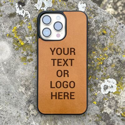 Personalisierte iPhone-Hülle aus Leder