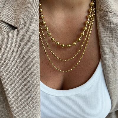 Sylva - triple row necklace