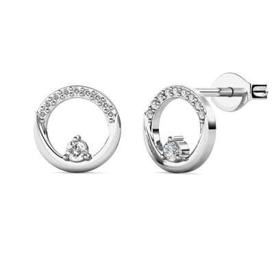 Clarine earrings - Silver and Crystal I MYC-Paris.com
