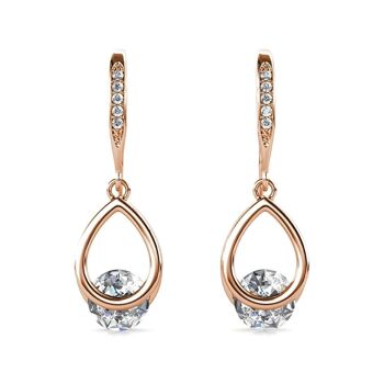 Boucles d'oreilles Tristin Hook - Or Rosé et Cristal I MYC-Paris.com 3