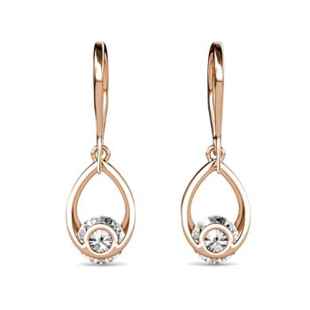 Boucles d'oreilles Tristin Hook - Or Rosé et Cristal I MYC-Paris.com 5