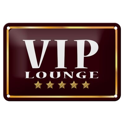 Targa in metallo nota 18x12 cm decorazione VIP Lounge 5 stelle