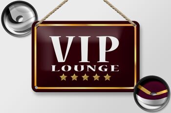Plaque en tôle note 18x12cm, décoration VIP Lounge 5 étoiles 2