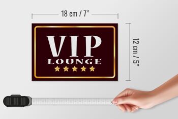 Plaque en tôle note 18x12cm, décoration VIP Lounge 5 étoiles 5