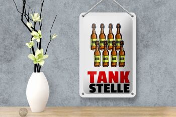 Plaque en étain alcool 12x18cm, décoration de station-service (bouteilles de bière) 4