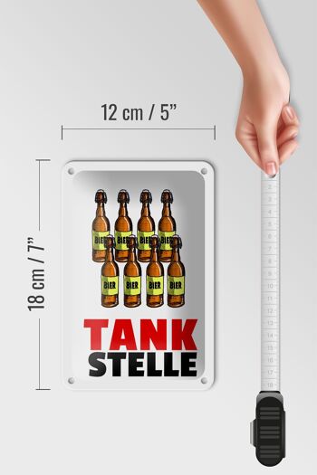 Plaque en étain alcool 12x18cm, décoration de station-service (bouteilles de bière) 5