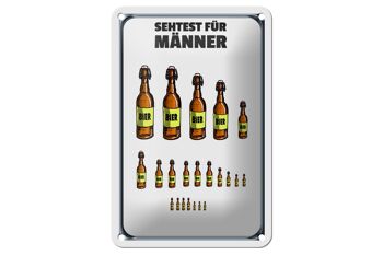 Signe d'alcool en étain 12x18cm, test oculaire pour hommes, décoration de bouteilles de bière 1