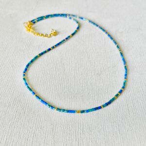 Collier avec perles, collier en acier inoxydable
