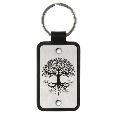 Leather Keychain – Tree