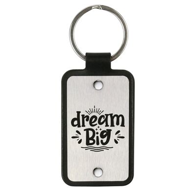 Leder-Schlüsselanhänger – Dream Big