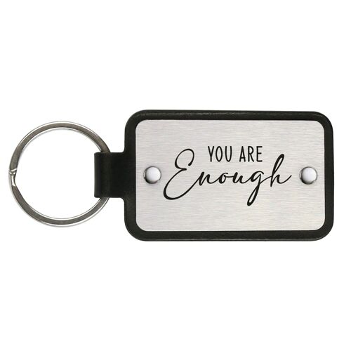Leather Keychain – You are enough