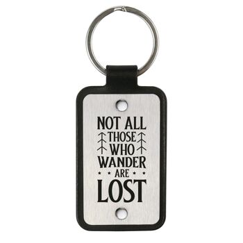 Porte-clés en cuir – Tous ceux qui errent ne sont pas perdus 1
