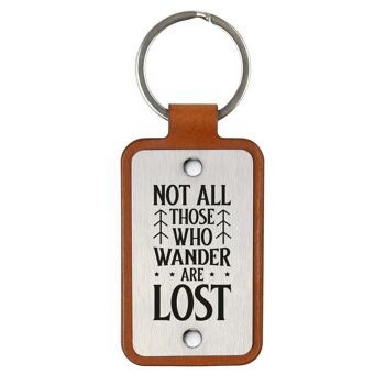 Porte-clés en cuir – Tous ceux qui errent ne sont pas perdus 2